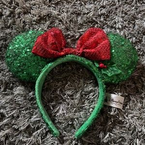 Disney Parks Christmas Holly Ear Headband
